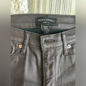 Banana Republic shiny jeans